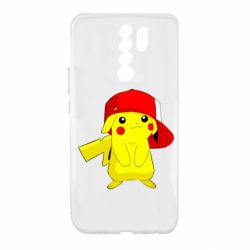 Чехол для Xiaomi Redmi 9 Pikachu in a cap - PrintSalon