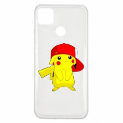 Чехол для Xiaomi Redmi 9c Pikachu in a cap