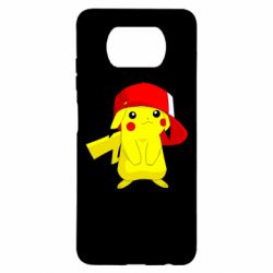 Чехол для Xiaomi Poco X3 Pikachu in a cap - PrintSalon