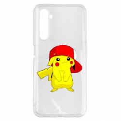 Чехол для Realme 6 Pro Pikachu in a cap - PrintSalon