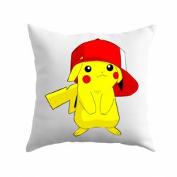 Подушка Pikachu in a cap - PrintSalon