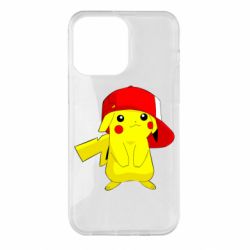 Чехол для iPhone 14 Pro Max Pikachu in a cap - PrintSalon
