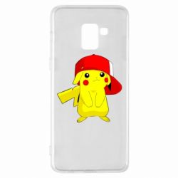Чехол для Samsung A8+ 2018 Pikachu in a cap - PrintSalon