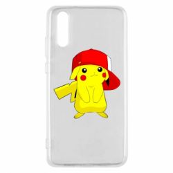 Чехол для Huawei P20 Pikachu in a cap - PrintSalon