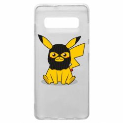 Чохол для Samsung S10+ Pikachu in balaclava - PrintSalon