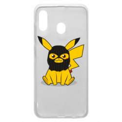 Чохол для Samsung A30 Pikachu in balaclava - PrintSalon