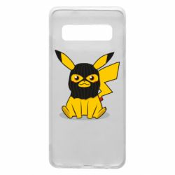 Чохол для Samsung S10 Pikachu in balaclava - PrintSalon