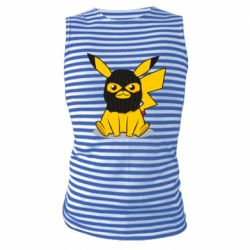 Майка-тільняшка Pikachu in balaclava - PrintSalon