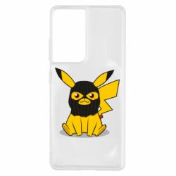 Чохол для Samsung S21 Ultra Pikachu in balaclava - PrintSalon
