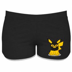 Жіночі шорти Pikachu in balaclava - PrintSalon