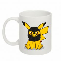 Чашка 320ml Pikachu in balaclava - PrintSalon