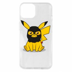 Чохол для iPhone 14 Pikachu in balaclava - PrintSalon