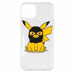 Чохол для iPhone 14 Plus Pikachu in balaclava - PrintSalon