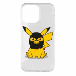 Чохол для iPhone 14 Pro Max Pikachu in balaclava - PrintSalon