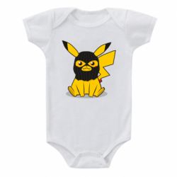Дитячий бодік Pikachu in balaclava - PrintSalon