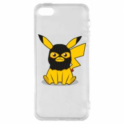 Чохол для iphone 5/5S/SE Pikachu in balaclava - PrintSalon