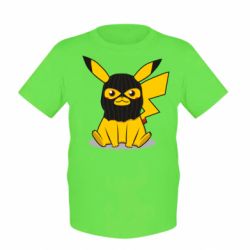 Детская футболка Pikachu in balaclava