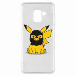 Чохол для Samsung A8 2018 Pikachu in balaclava - PrintSalon