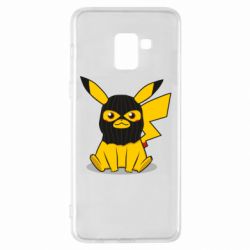Чохол для Samsung A8+ 2018 Pikachu in balaclava - PrintSalon