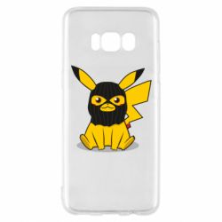 Чохол для Samsung S8 Pikachu in balaclava - PrintSalon