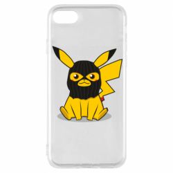 Чохол для iPhone 8 Pikachu in balaclava - PrintSalon
