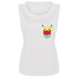 Женская майка Pikachu in pocket - PrintSalon