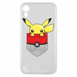Чехол для iPhone XR Pikachu in pocket