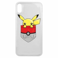 Чехол для iPhone Xs Max Pikachu in pocket - PrintSalon