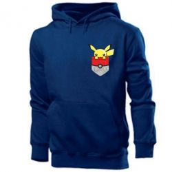 Мужское худи Pikachu in pocket - PrintSalon