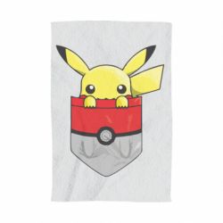 Полотенце с принтом Pikachu in pocket - PrintSalon