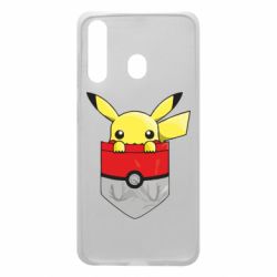 Чехол для Samsung A60 Pikachu in pocket - PrintSalon