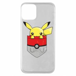 Чехол для iPhone 11 Pikachu in pocket - PrintSalon