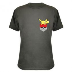 Камуфляжная футболка Pikachu in pocket - PrintSalon