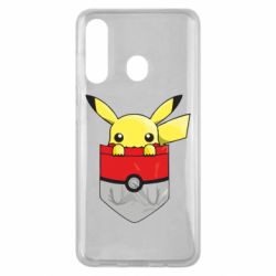 Чехол для Samsung M40 Pikachu in pocket - PrintSalon