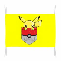 Флаг Pikachu in pocket - PrintSalon