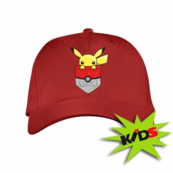 Детская кепка Pikachu in pocket - PrintSalon