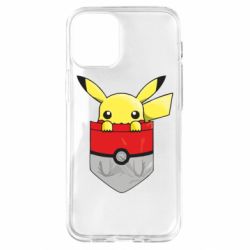 Чехол для iPhone 12 mini Pikachu in pocket - PrintSalon