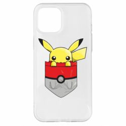 Чехол для iPhone 12 Pro Max Pikachu in pocket - PrintSalon
