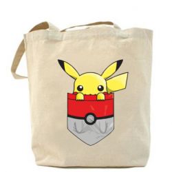 Эко-сумка Pikachu in pocket - PrintSalon