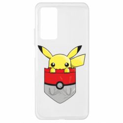 Чехол для Xiaomi Mi 10T/10T Pro Pikachu in pocket - PrintSalon