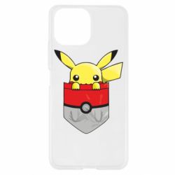 Чехол для Xiaomi Mi11 Lite Pikachu in pocket - PrintSalon