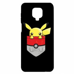 Чехол для Xiaomi Redmi Note 9S/9Pro/9Pro Max Pikachu in pocket - PrintSalon
