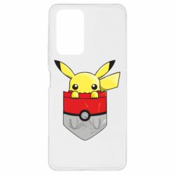 Чехол для Xiaomi Redmi Note 10 Pro Pikachu in pocket - PrintSalon