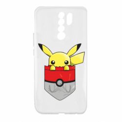 Чехол для Xiaomi Redmi 9 Pikachu in pocket - PrintSalon