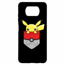 Чехол для Xiaomi Poco X3 Pikachu in pocket - PrintSalon