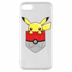 Чехол для iPhone SE 2022 Pikachu in pocket - PrintSalon