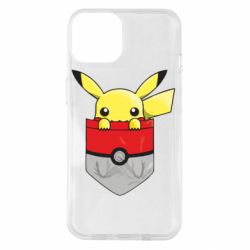 Чехол для iPhone 14 Pikachu in pocket - PrintSalon