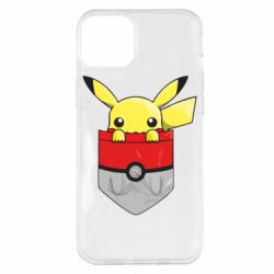 Чехол для iPhone 14 Plus Pikachu in pocket - PrintSalon