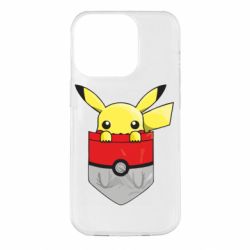 Чехол для iPhone 14 Pro Pikachu in pocket - PrintSalon