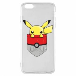 Чехол для iPhone 6 Plus/6S Plus Pikachu in pocket - PrintSalon